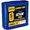 Core Tarps Heavy Duty Tarp, 16 ft L x 0.5 mm H x 12 ft W, 5 Mil, Blue, Polyethylene CT-505-12X16 - alternate 1